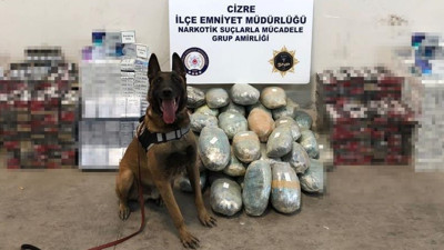 PKK'nın sigara ve esrarı yakalandı