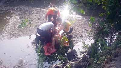 Kontrolden çıkan ATV dereye uçtu: 1 yaralı