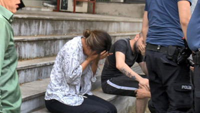 Ataşehir’de yangın paniği! Gözyaşları içinde izledi…