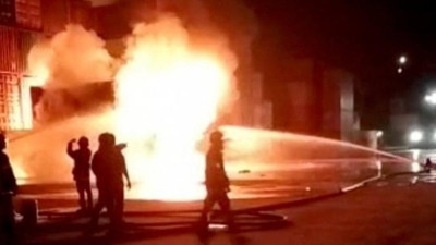 Alevler her yanı sardı bir şehir cehennemi yaşadı