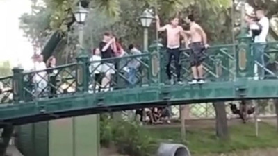 Porsuk Çayı'nda tehlikeli oyun