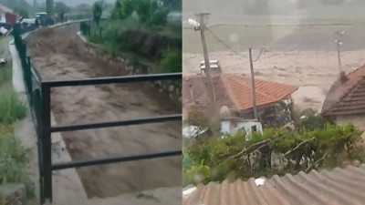 Denizli’yi sel vurdu! Dereler taştı tarım arazileri ve evler su altında kaldı…