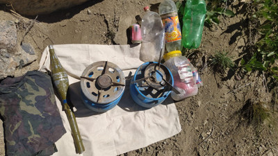 Van'da mühimmat ve yaşam malzemesi ele geçirildi