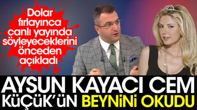 Aysun Kayacı Cem Küçük'ün beynini okudu. Ne konuşacağını canlı yayından önce söyledi
