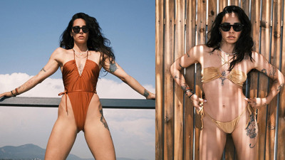 Hepsi grubunun yıldızı Yasemin Yürük mayolu pozuyla şov yaptı