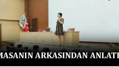 Kadın avukatı eğitim vermesi için çağırdılar. Etek giydiği için kürsünün arkasında anlat dediler. Mehmet Faraç skandala isyan etti