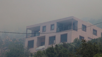 Antalya'da makilik alanda çıkan yangına müdahale ediliyor