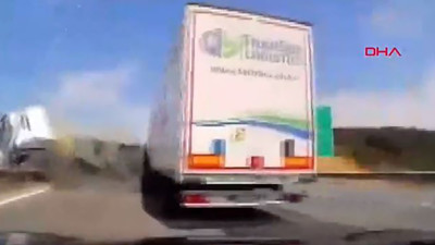 TEM’DE mucizevi kurtuluş! Kameralara anbean yansıdı…