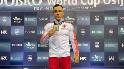 Adem'den cimnastikte altın madalya