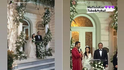 CHP'li Aykut Erdoğdu ile Tuba Torun Kafkas müziği eşliğinde evlendi