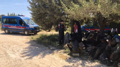 Denizli'de 35 kaçak göçmen yakalandı: 5 gözaltı
