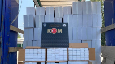 Mersin'de 10 milyon boş makaron ele geçirildi
