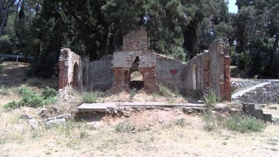 Büyükada'da çaldıkları tarihi üzüm teknesini bahçeye bıraktılar