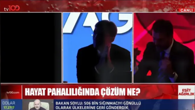 Canlı yayında elektrikler kesildi