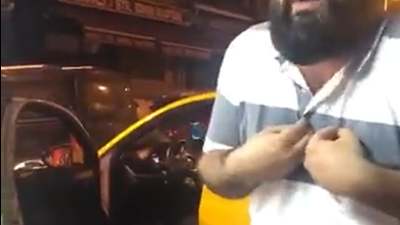 Müşterisini beklemek istemeyen taksici: Ben Müslüman’ım tekel bayi önünde durmam