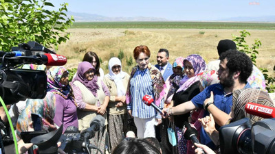 Meral Akşener kuruyan gölün başında söz verdi: Böyle bir abukluk ben hayatımda ilk defa görüyorum peşinde olacağım