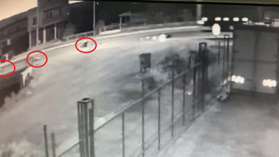 Bir aile böyle yok oldu. 3 kişinin bindiği motosiklete kamyon son sürat çarptı. O anlar saniye saniye kaydedildi