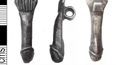 Roma dönemine ait penis şeklinde kolye bulundu: Nazardan koruduğuna inanılıyor