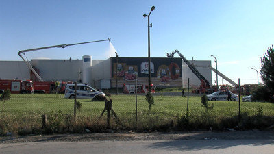 Tuzla'da et üretim tesisinde yangın