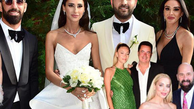 Arda Turan'ın kardeşi Okan Turan'ın düğününde yıldızlar adeta yıldızlar geçidi vardı