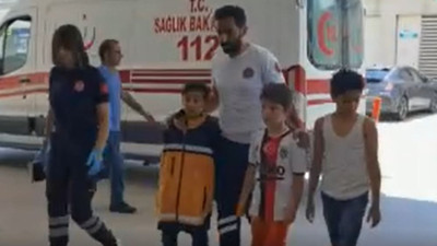 Kireçle oyun 3 çocuğu hastanelik etti