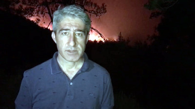 Marmaris'te orman yangını söndürülemedi; Belediye Başkanı Oktay'dan gece görüşlü helikopter çağrısı!