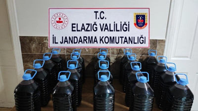 Elazığ’da kaçak içki operasyonu: 100 litre kaçak şarap ele geçirildi