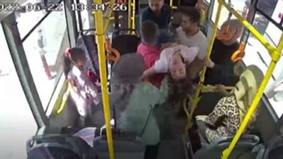 Son sürat hastaneye sürdü | Otobüste panik