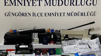 Sahte pasaport ve kimlik çıkaran Suriyeli gözaltına alındı