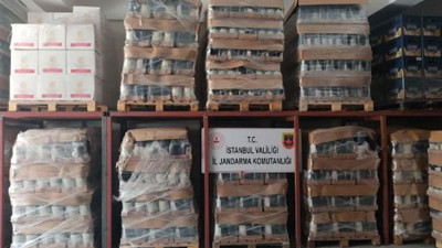 İstanbul'da 16 bin litrelik sahte içki operasyonu