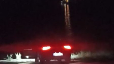 Haciz gelen otomobilini uçuruma attı. Herkes bu olayı konuşuyor