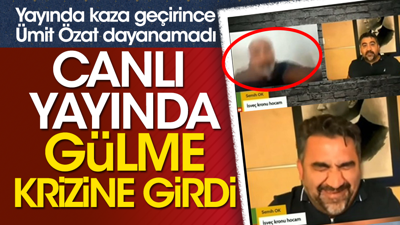 Canlı yayın kazası Ümit Özat'ı kahkaha krizine soktu