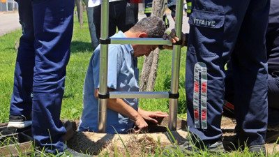 Kanalizasyonda hırsız avı