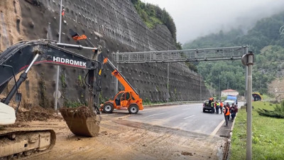 Bolu Dağı Tüneli'nde heyelan