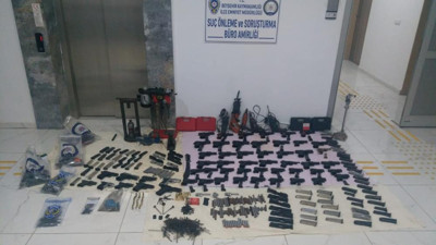 Kaçak tabanca imalathanesine baskın 3 gözaltı