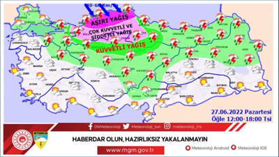 Meteoroloji uyardı. Çok şiddetli geliyor