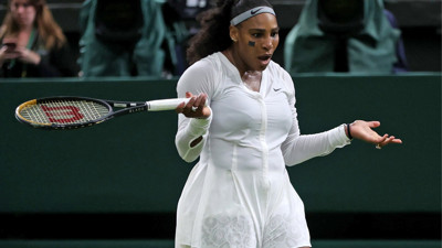 Serena Williams'a Wimbledon'da büyük şok