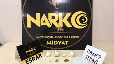 Mardin'de uyuşturucu satıcısı üzerinde uyuşturucuyla yakalandı