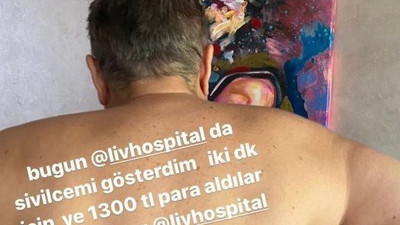 İşte Mehmet Ali Erbil'in sırtının fotoğrafı