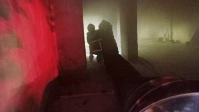 Aydın'da metruk binada yangın