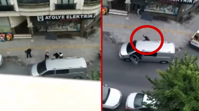 Pişkin hırsızlar satırlı tehdit etti! O anlar kamerada…