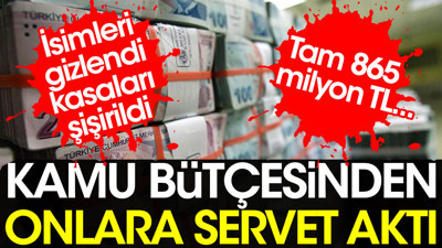 İsimleri gizlendi, kasaları şişirildi. Kamu bütçesinden onlara servet aktı