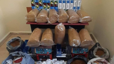 Samsun'da 68 kilo kaçak tütün ele geçirildi