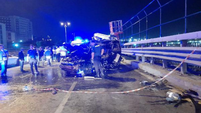 Takla atan araç işçilere çarptı: 2 ölü, 5 yaralı