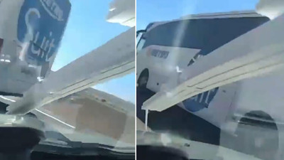 Sosyal medyadan canlı yayın yaparken otobüse çarptı