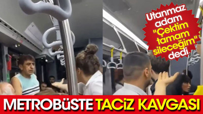 Utanmaz adam. Metrobüste kadınların fotoğrafını çeken adam Çektim tamam siliyorum dedi.