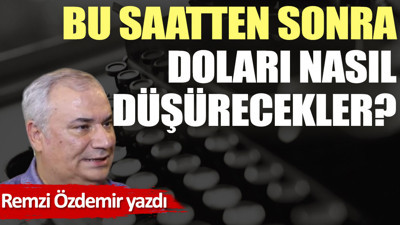 Bu saatten sonra doları nasıl düşürecekler?