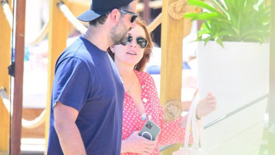 Lindsay Lohan balayı için Bodrum'da