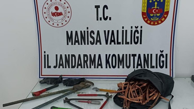 7 bin TL değerinde bakır kablo çalan hırsızlar yakalandı
