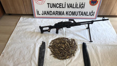 Tunceli'de teröristlere ait silah ve mühimmat ele geçirildi (13 Temmuz 2022)